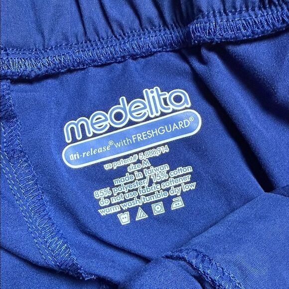 Women's Blue Joggers with Drawstring - Picture 2 of 6